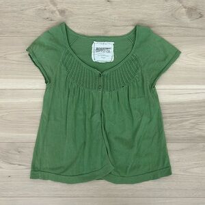 green mossimo button up cardigan